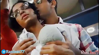 Teen girl fucked in Running bus&comma; Strenuous hindi audio